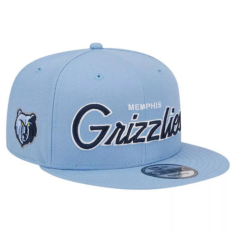 Mens New Era Memphis Grizzlies Evergreen Script Side Patch 9FIFTY Snapback Hat Product Image