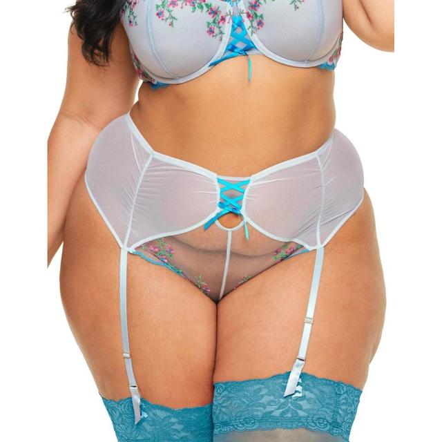 Adore Me Women's Sophy Brazilian Panty L / Sophy Light Blue. Product Image