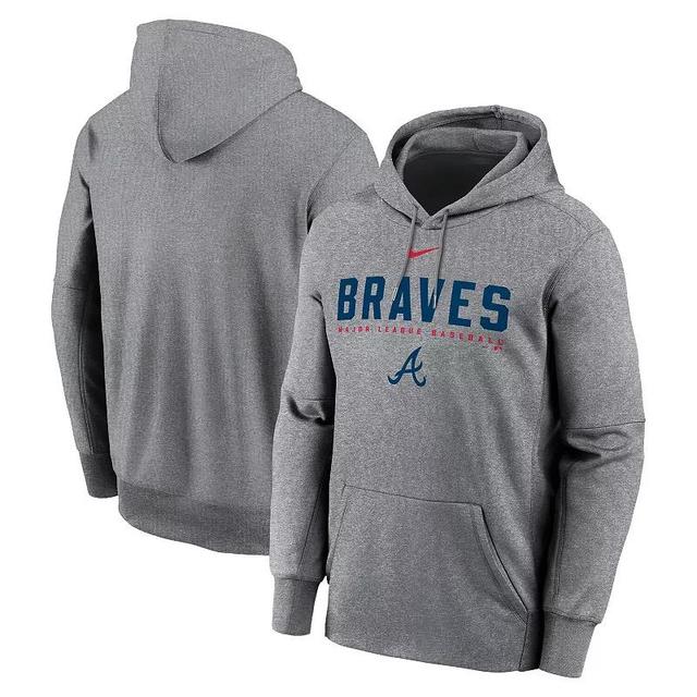 Mens Atlanta Braves Mens Nike Therma MLB Pullover Hoodie Product Image