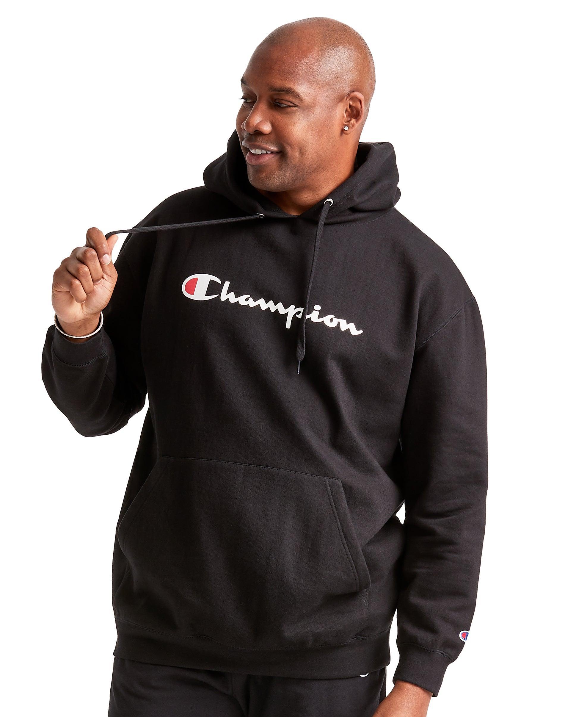 Champion Big Tall Powerblend Graphic Hoodie Men's Clothing Product Image