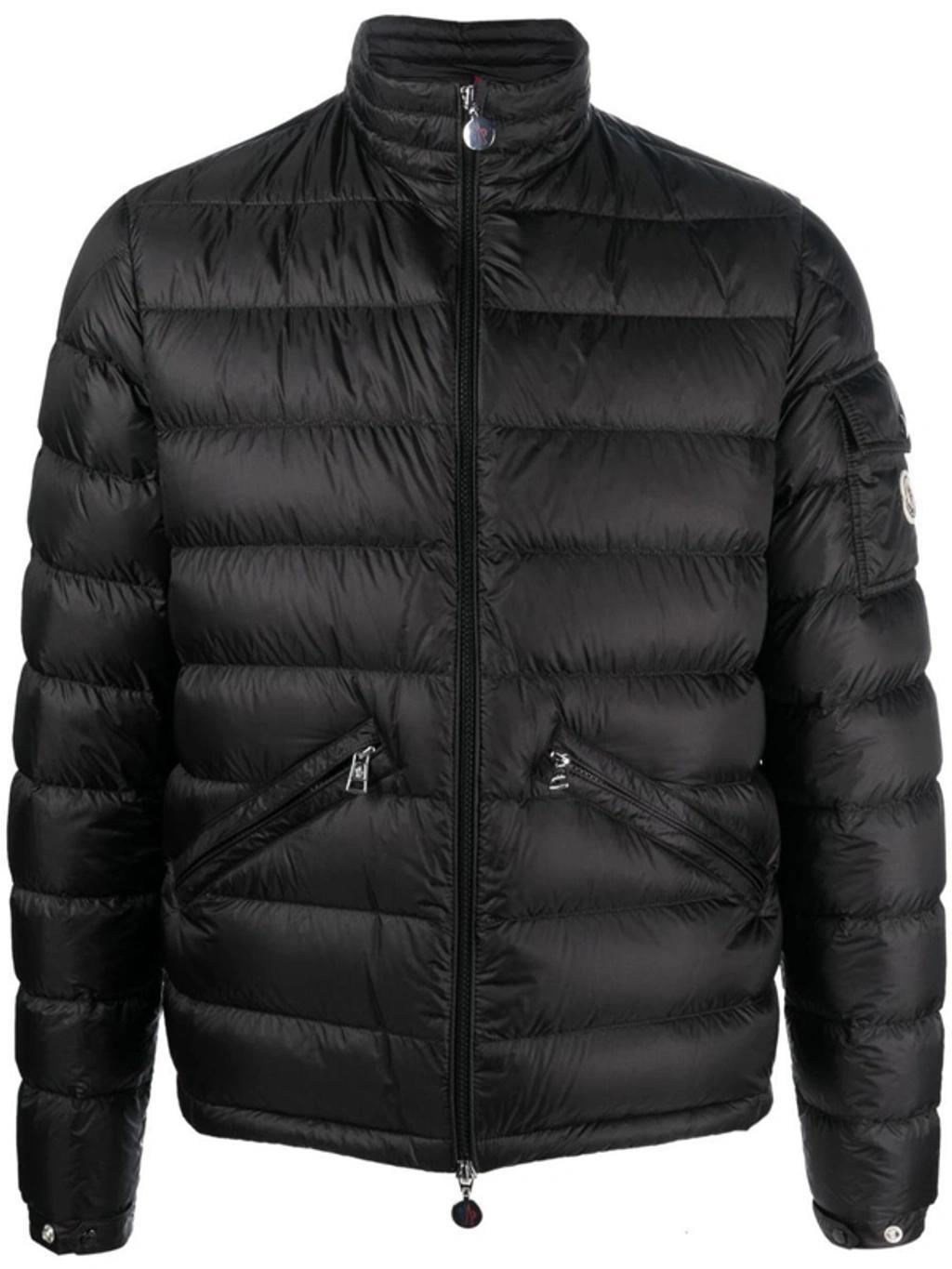 Padded Zip-up Down Jacket In Black Product Image