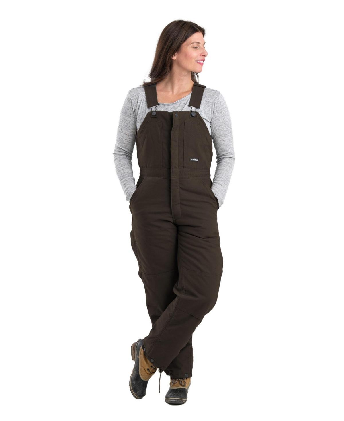 Berne Softstone Duck Womens Insulated Workwear Overalls, 2x Product Image