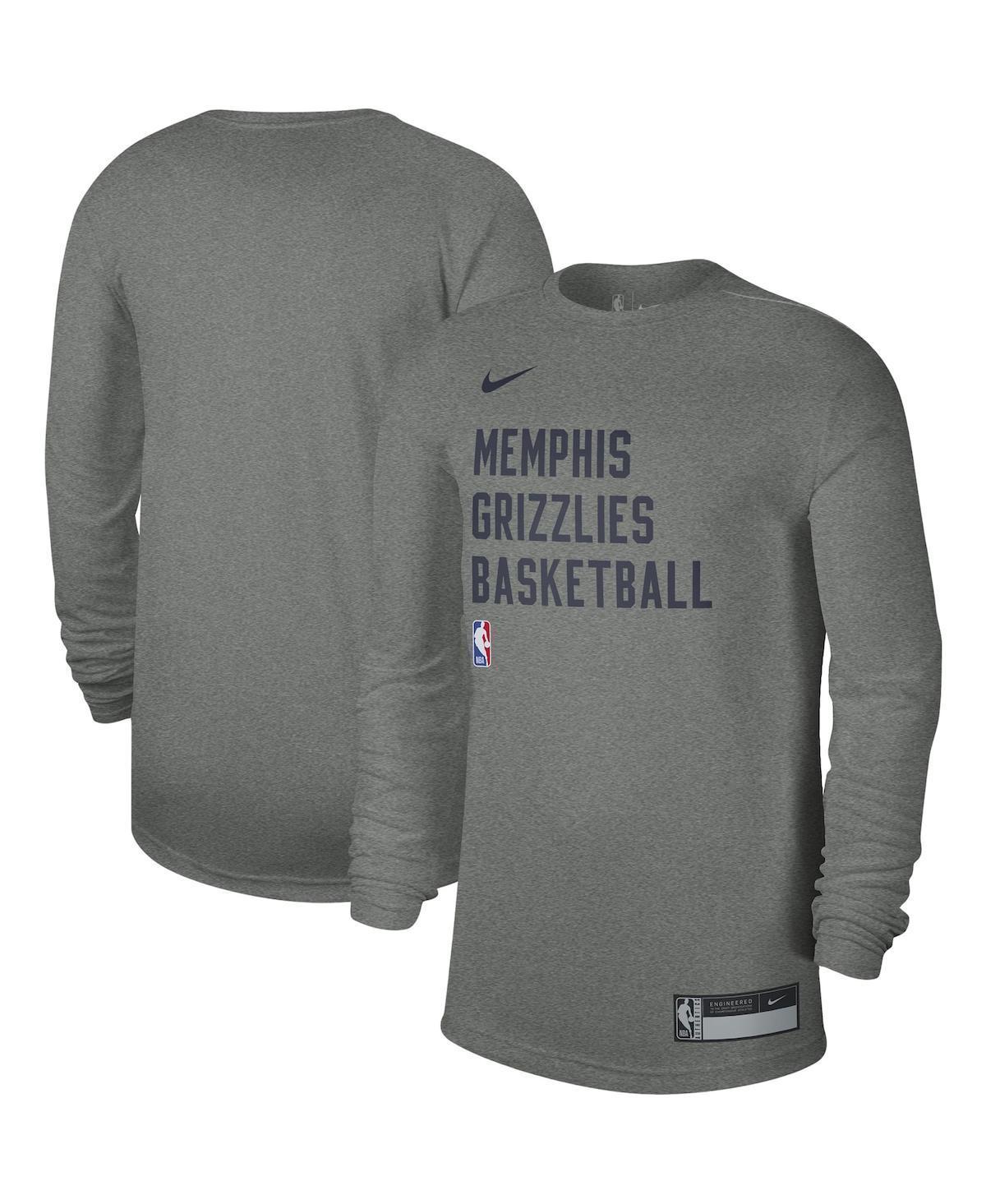 Unisex Nike Heather Gray Chicago Bulls 2023/24 Legend On-Court Practice Long Sleeve T-Shirt, Mens Product Image