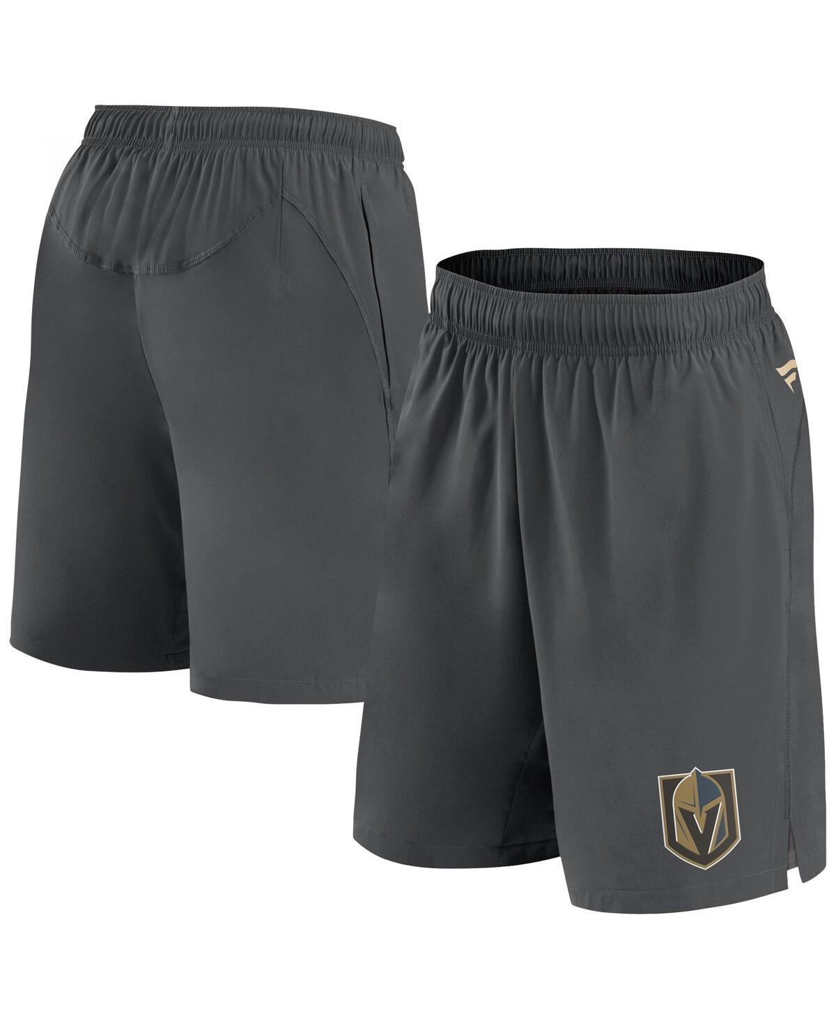 Mens Fanatics Branded Gray Vegas Golden Knights Authentic Pro Tech Shorts Product Image