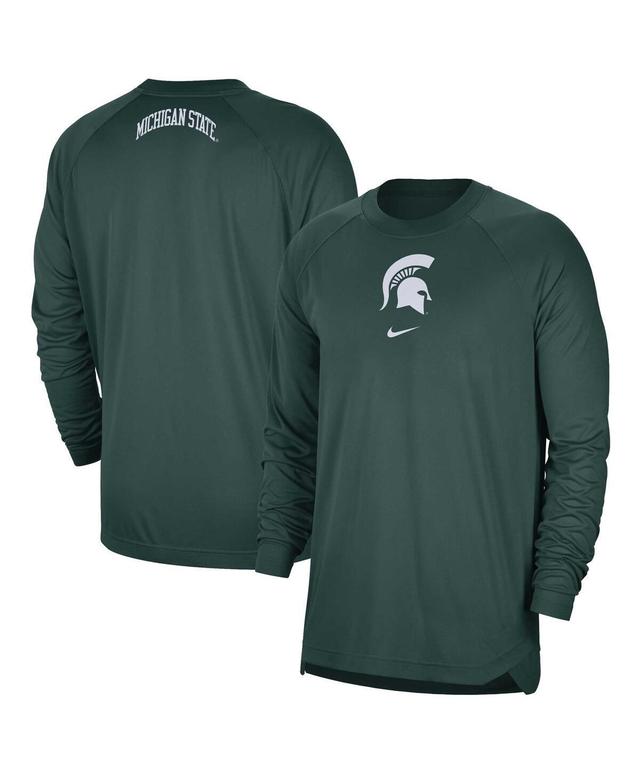 Mens Nike Green Michigan State Spartans Basketball Spotlight Performance Raglan T-shirt Product Image