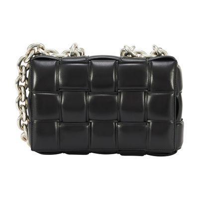 Chain Cassette Bag In Black Silver Product Image