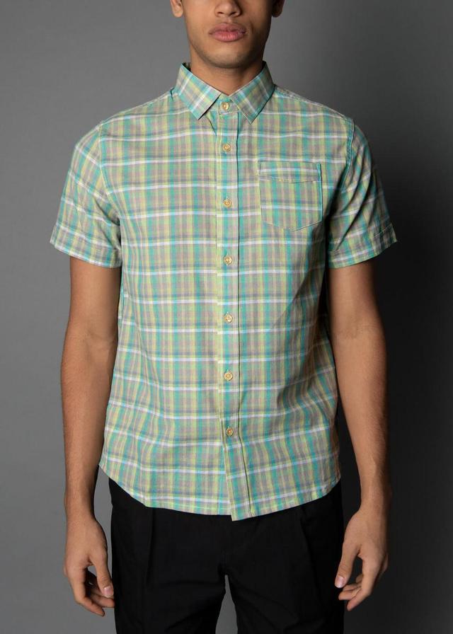 Mint Standard Plaid Shirt Product Image