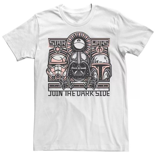 Mens Star Wars Join The Dark Side Boho Character Collage Tee Product Image