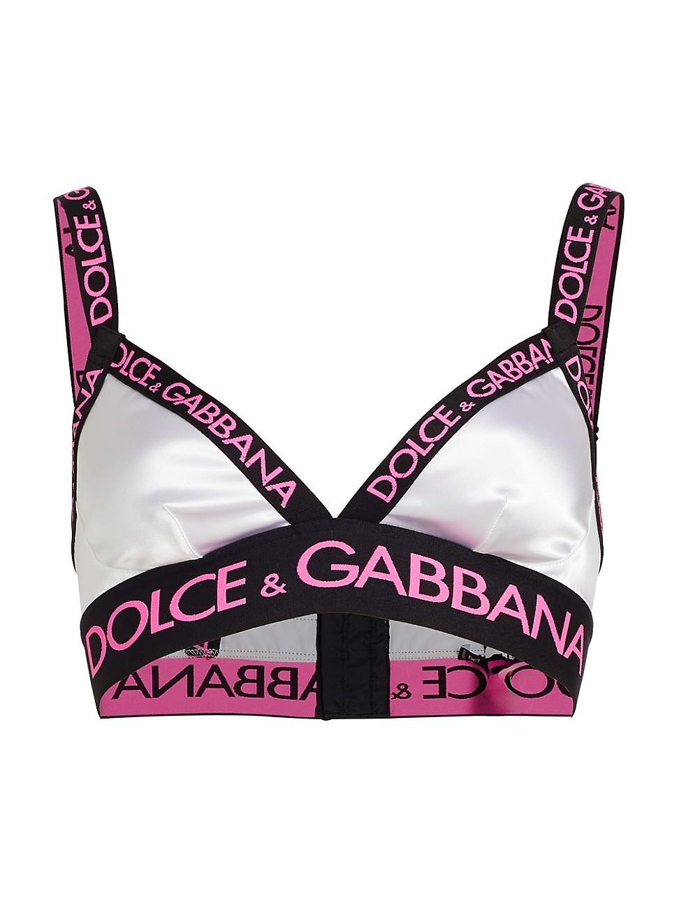 Womens Reggiseno Satin Logo Bra Product Image