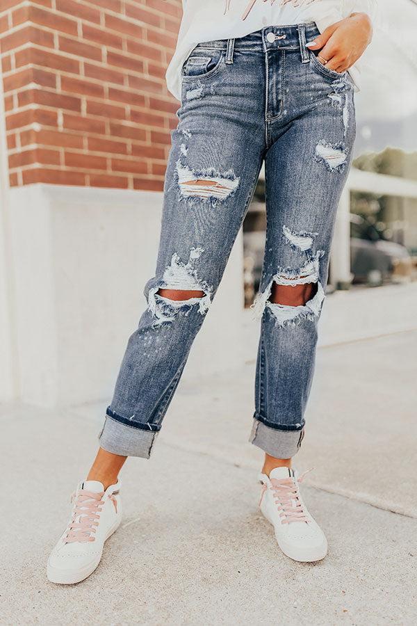 Judy Blue The Perez Midrise Distressed Jean Product Image