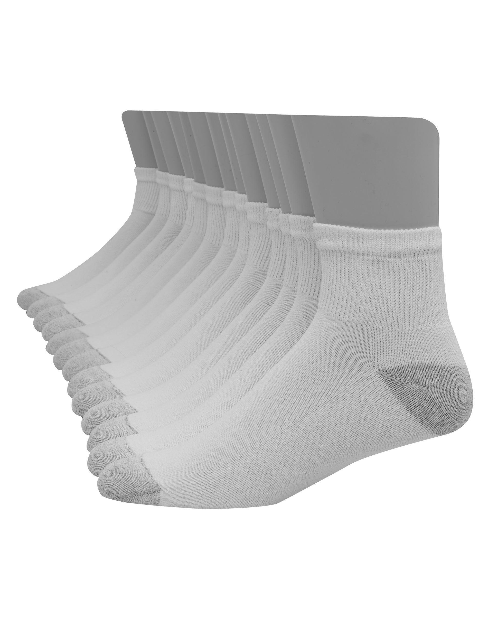 Mens Hanes Ultimate 12-pack Soft & Durable Ankle Socks Product Image