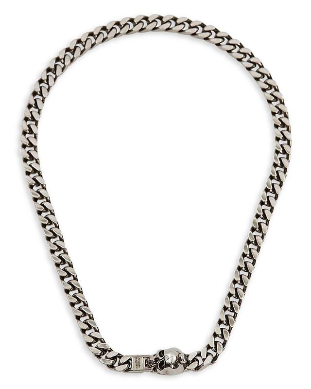 Mens Skull and Chain Necklace Product Image