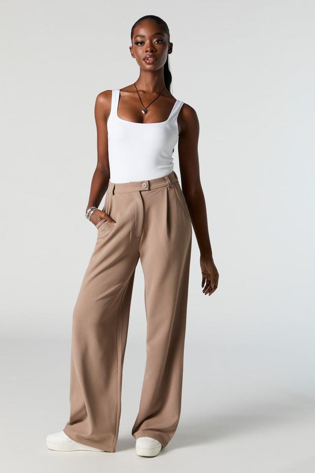 Crepe Straight Leg Dress Pant Female Product Image