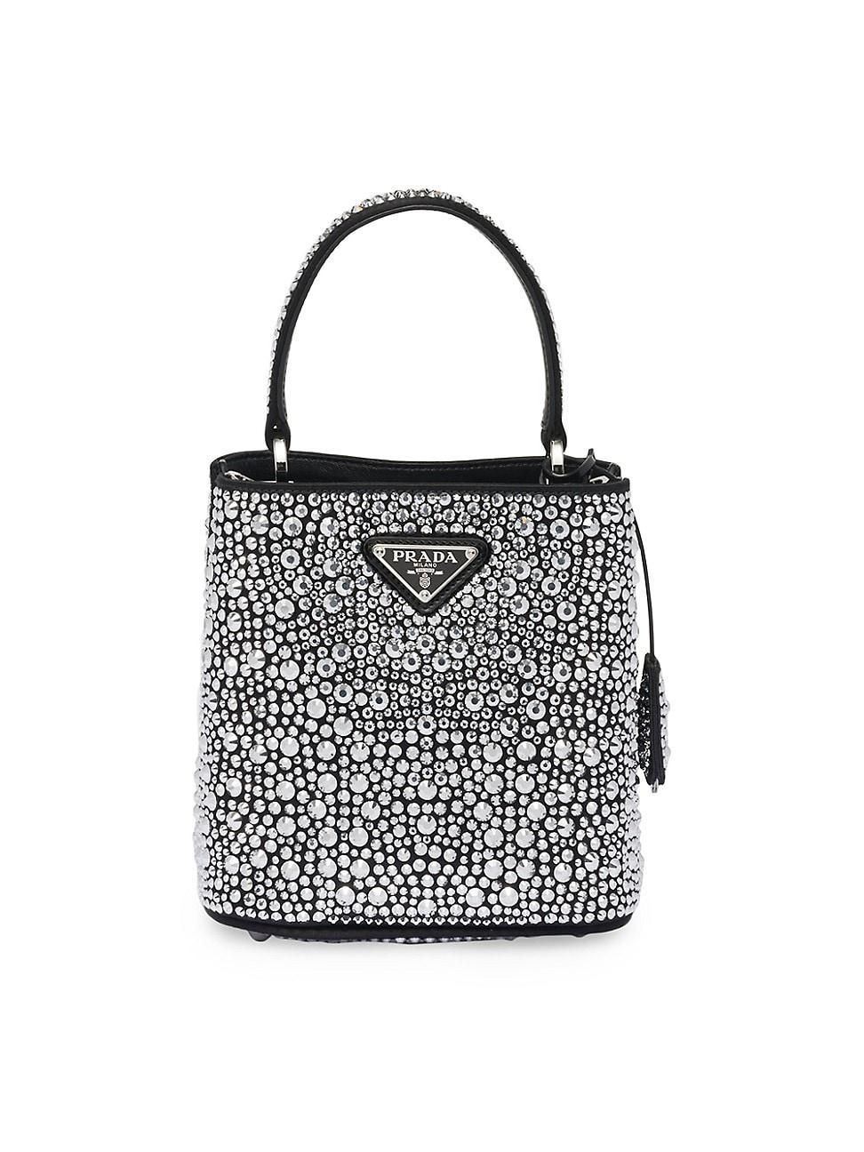 Womens Panier Satin Bag With Crystals Product Image