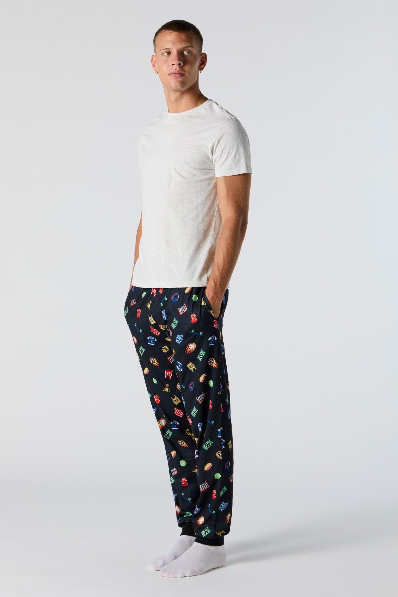 Printed Pajama Jogger Male Product Image