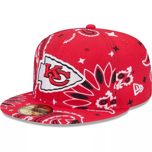 Mens New Era Kansas City Chiefs Paisley 59FIFTY Fitted Hat Product Image