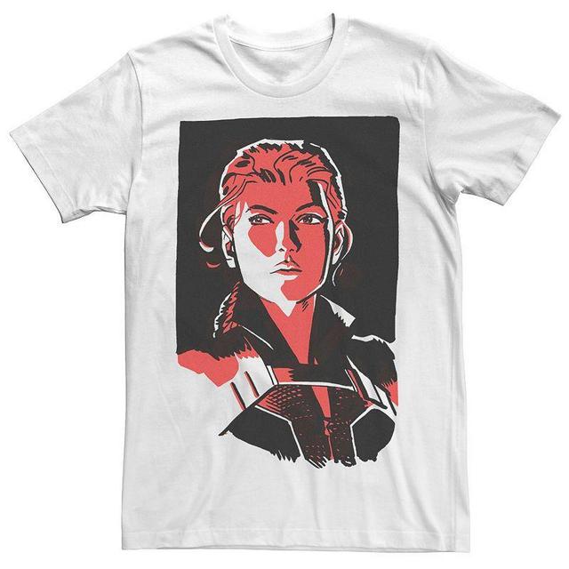 Mens Marvel Black Widow Red Hue Portrait Tee Product Image