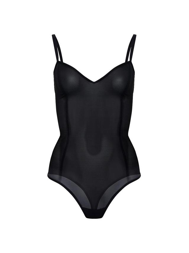 Womens All Mesh Thong Bodysuit Product Image