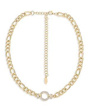 Ettika Eternity Crystal Circle Chain Link Necklace Product Image