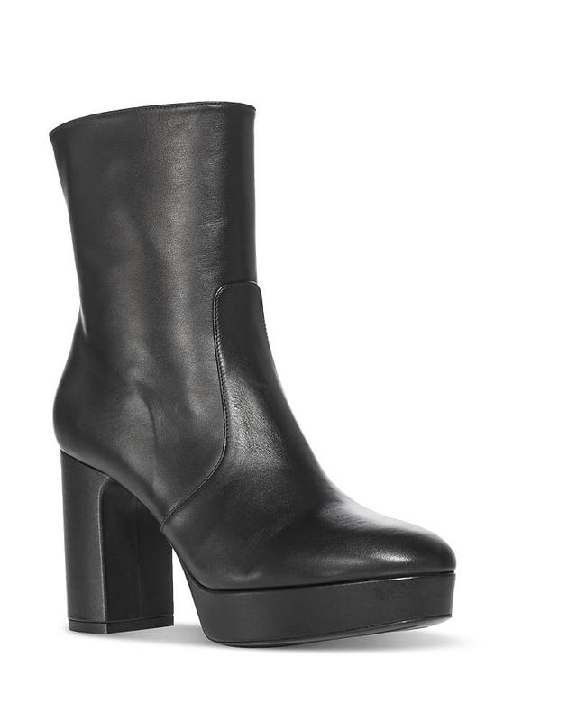 Womens Dayna 100MM Leather Platform Booties Product Image