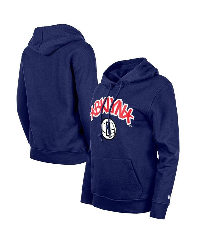 Womens New Era Blue Brooklyn Nets 2023/24 City Edition Pullover Hoodie Product Image