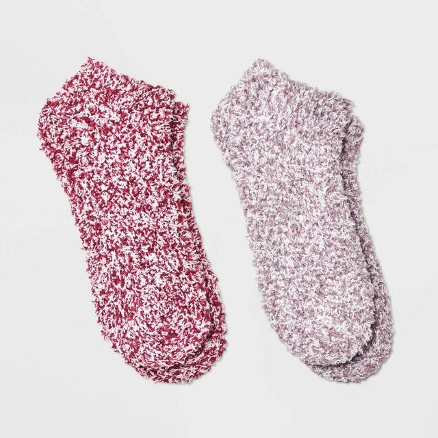 Womens Cozy Marled 2pk Low Cut Socks - Universal Thread 4-10 Product Image