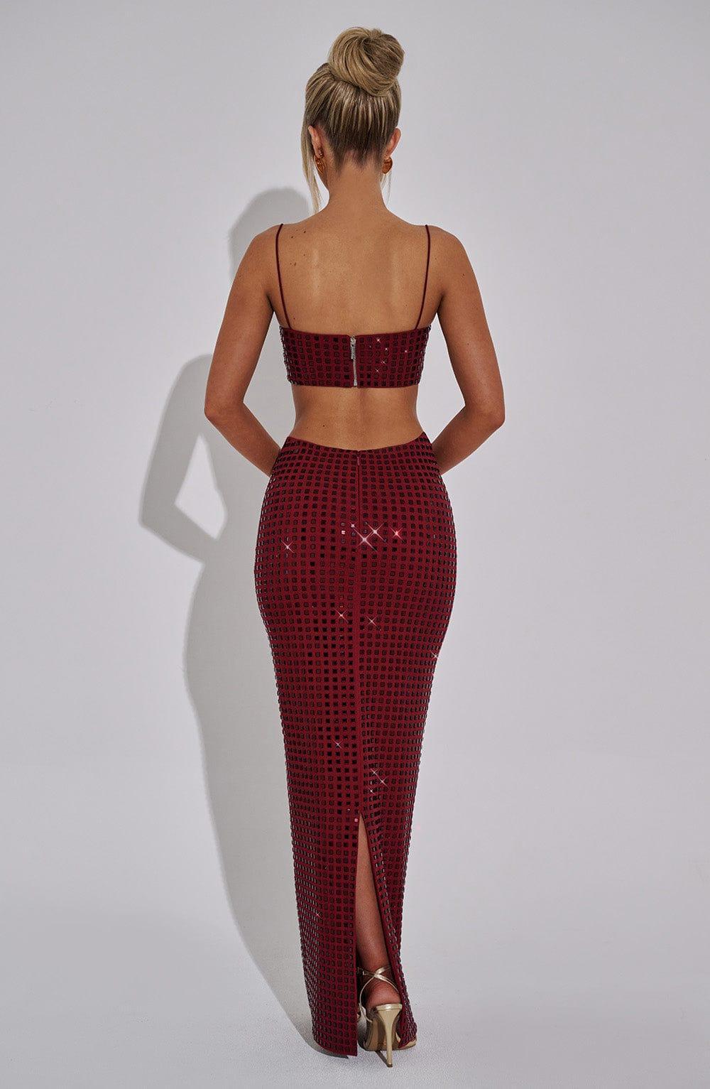 Dimity Maxi Skirt - Wine Product Image