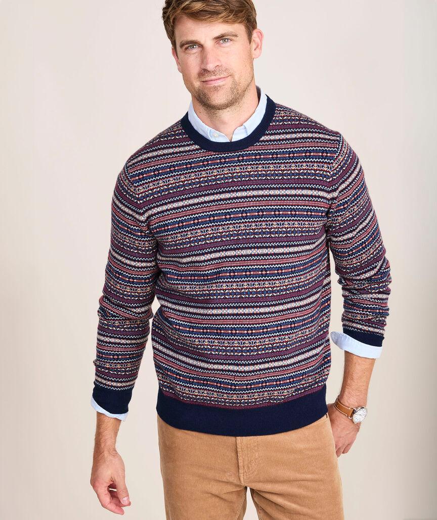 Wool Fair Isle Crewneck Sweater Product Image