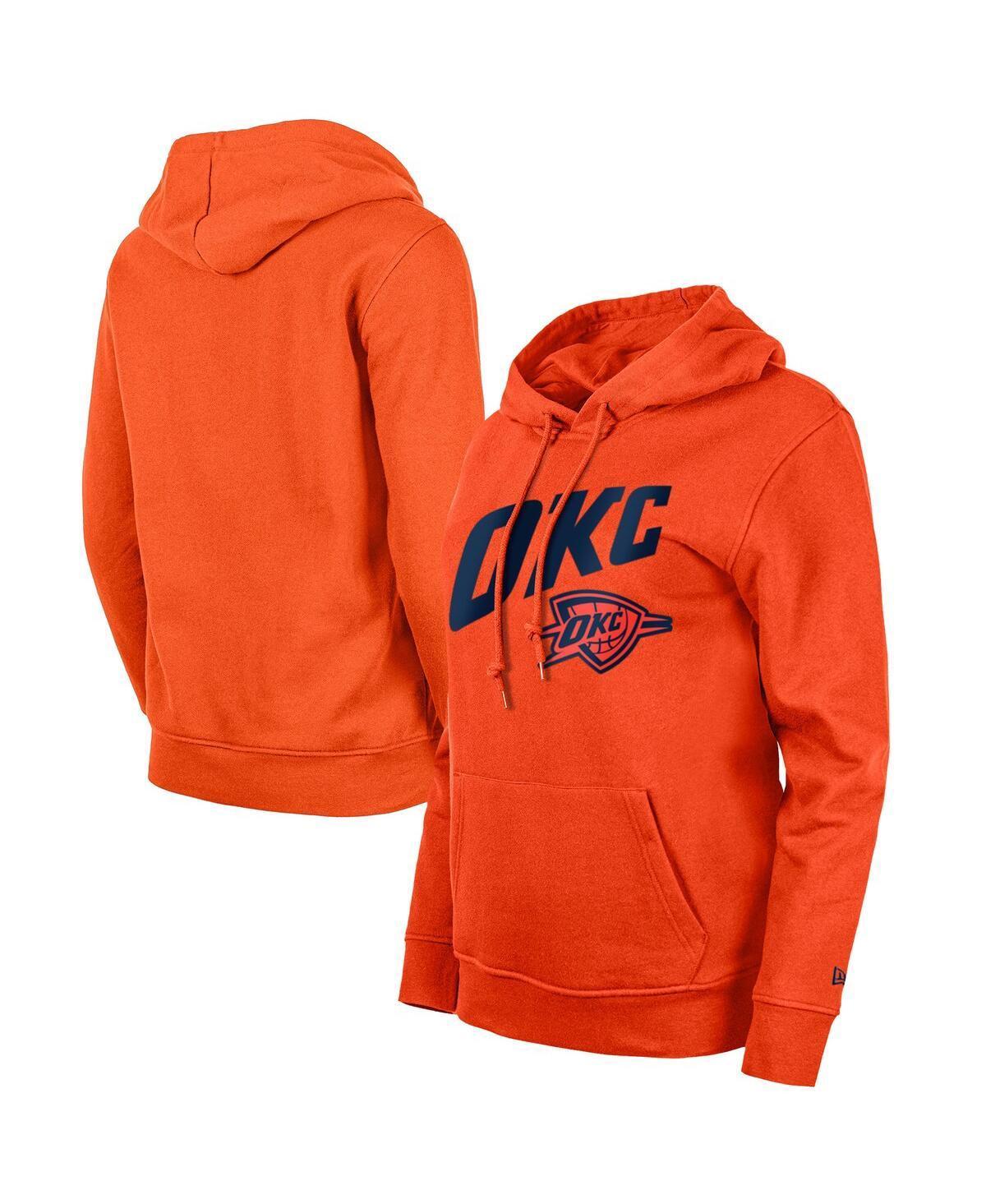 Womens New Era Orange Oklahoma City Thunder 2023/24 City Edition Pullover Hoodie Product Image