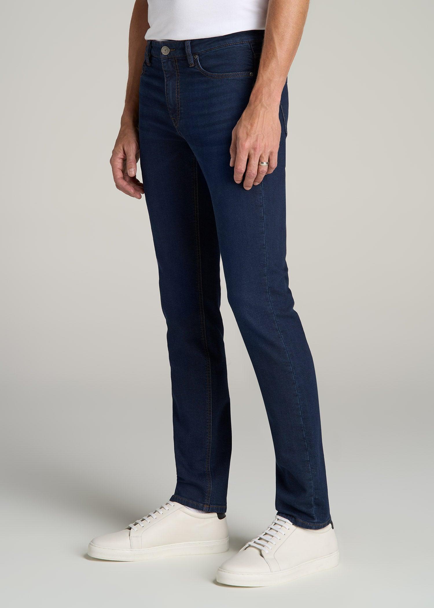 Dylan SLIM-FIT Fleeced Jeans for Tall Men in Rockies Blue Male Product Image