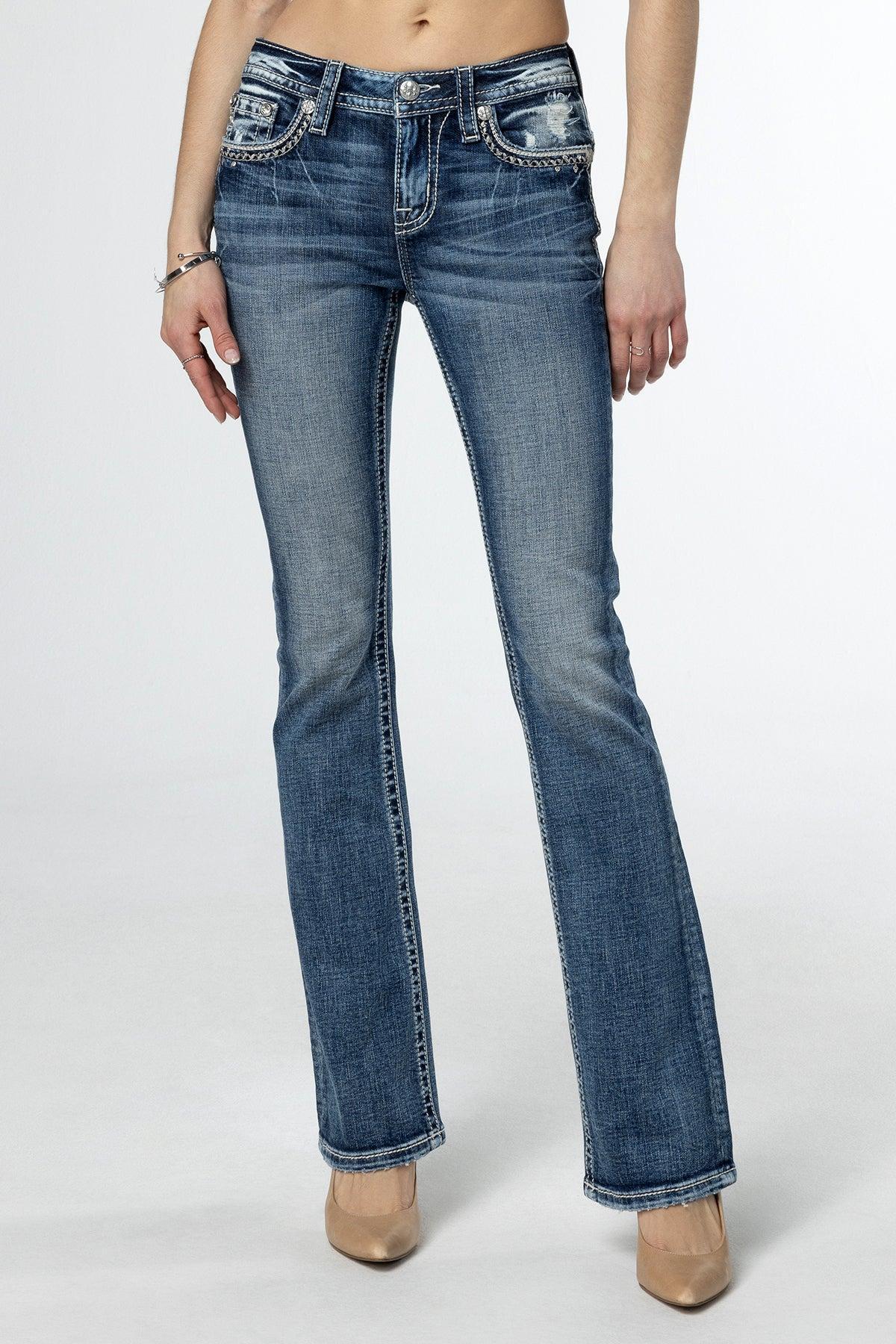 Looped In Sparkle Bootcut Jeans Product Image