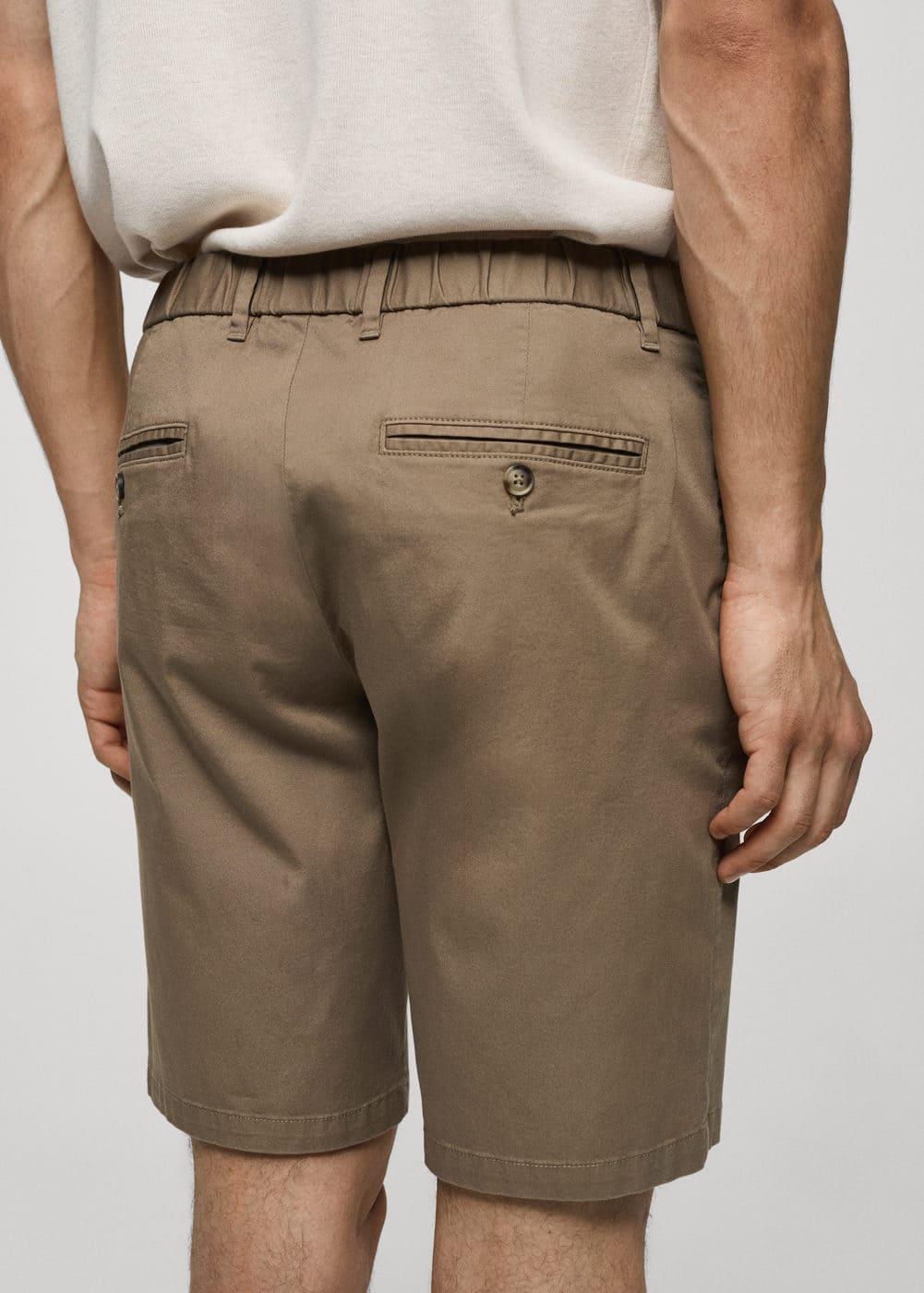 MANGO MAN - Slim-fit chino cotton bermuda shorts tobacco brownMen Product Image