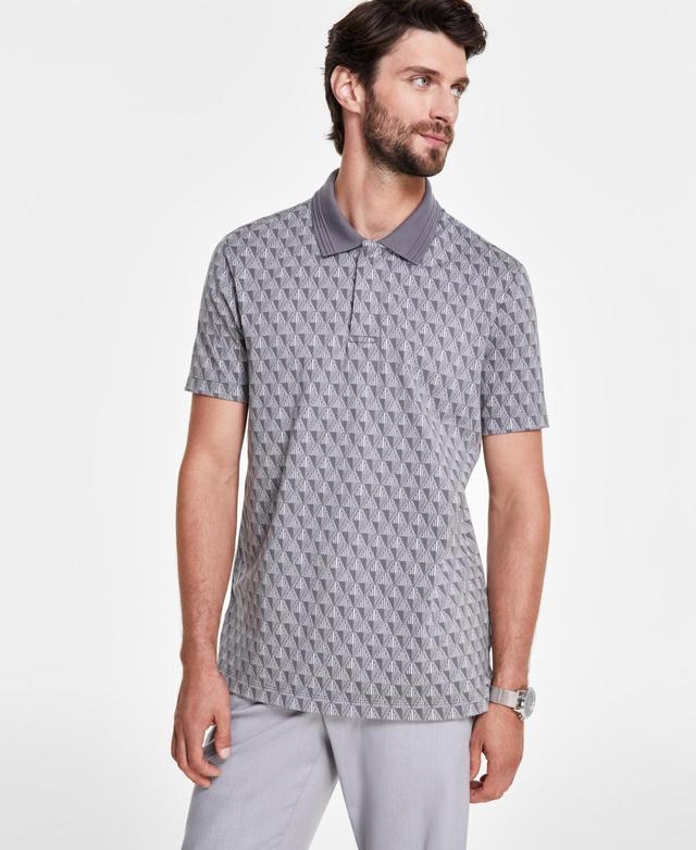 Alfani Mens Geometric Pattern Polo Shirt, Created for Macys Product Image