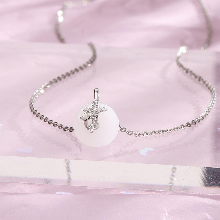 Rhinestone Star Necklace Product Image