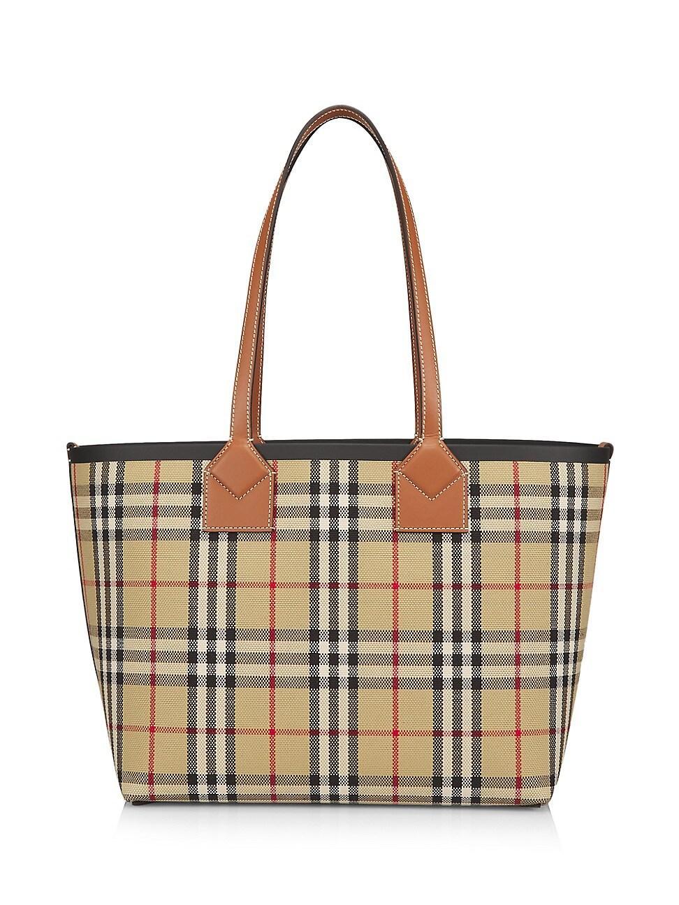 Womens Small London Check Tote Bag Product Image