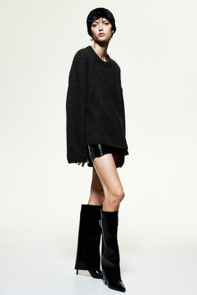 Oversized Mohair-Blend Sweater Product Image