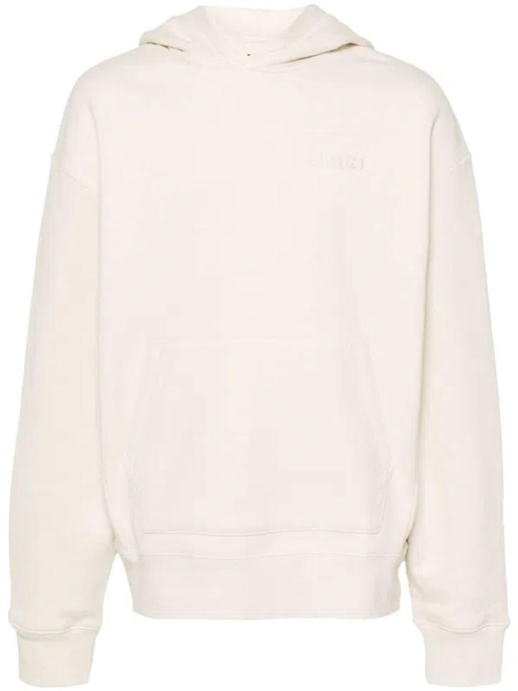 AMIRI Logo-embroidered Cotton Hoodie In Birch product image