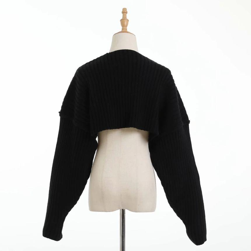 Ribbed Knit Shrug Product Image