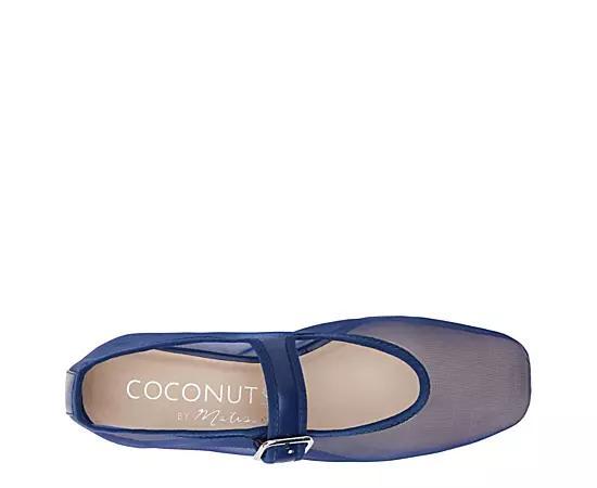 Coconuts Womens Tribeca Mesh Square-Toe Mary Jane Ballet Flat. Product Image