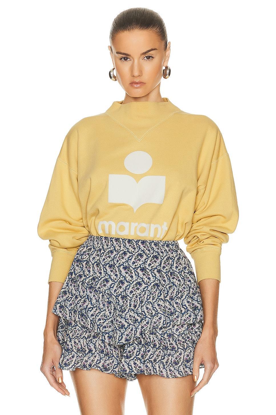 Isabel Marant Etoile Moby Sweatshirt in Yellow Product Image