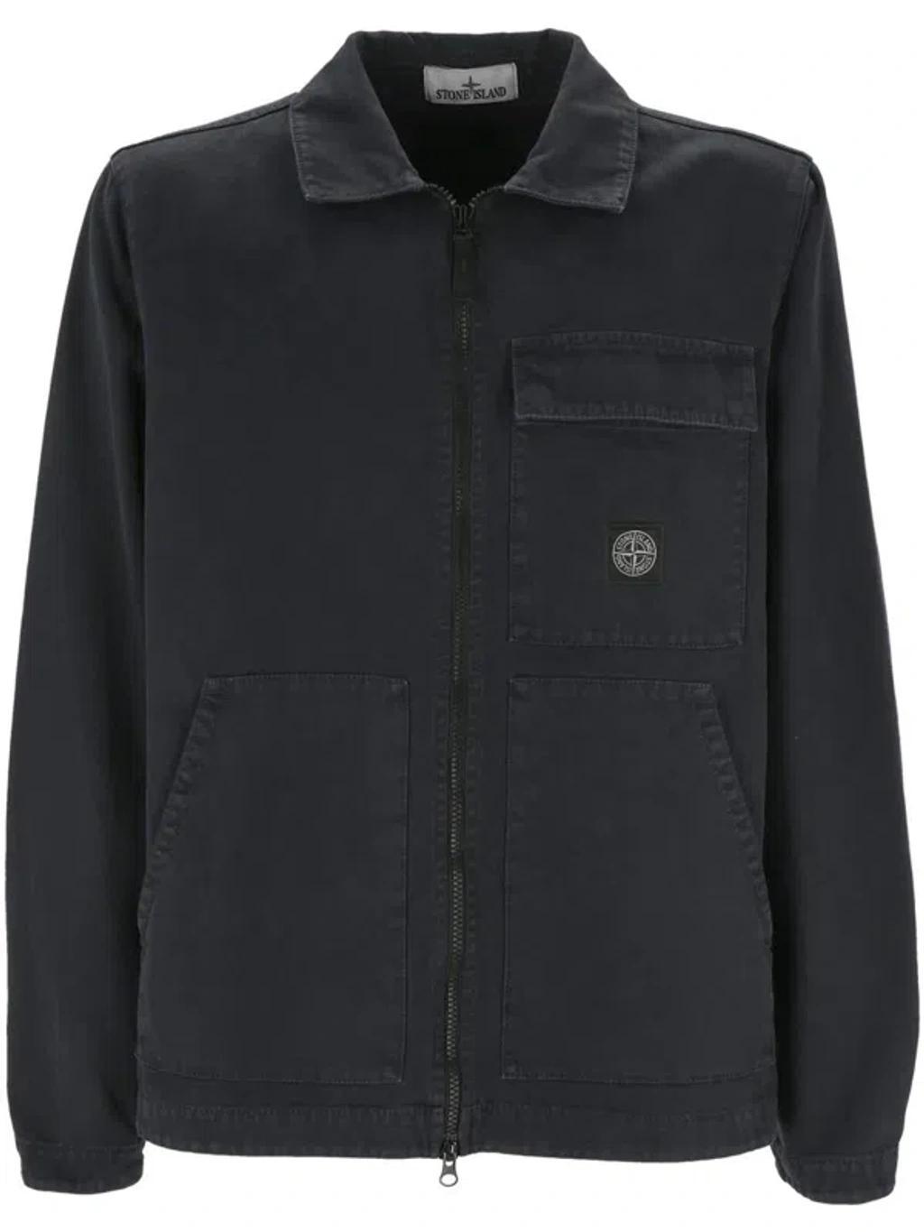 STONE ISLAND Shirts In V0120 Blue Product Image