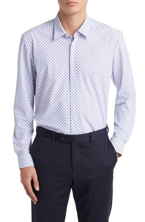 Boss by Hugo Boss Mens Performance-Stretch Regular-Fit Shirt - Light Product Image