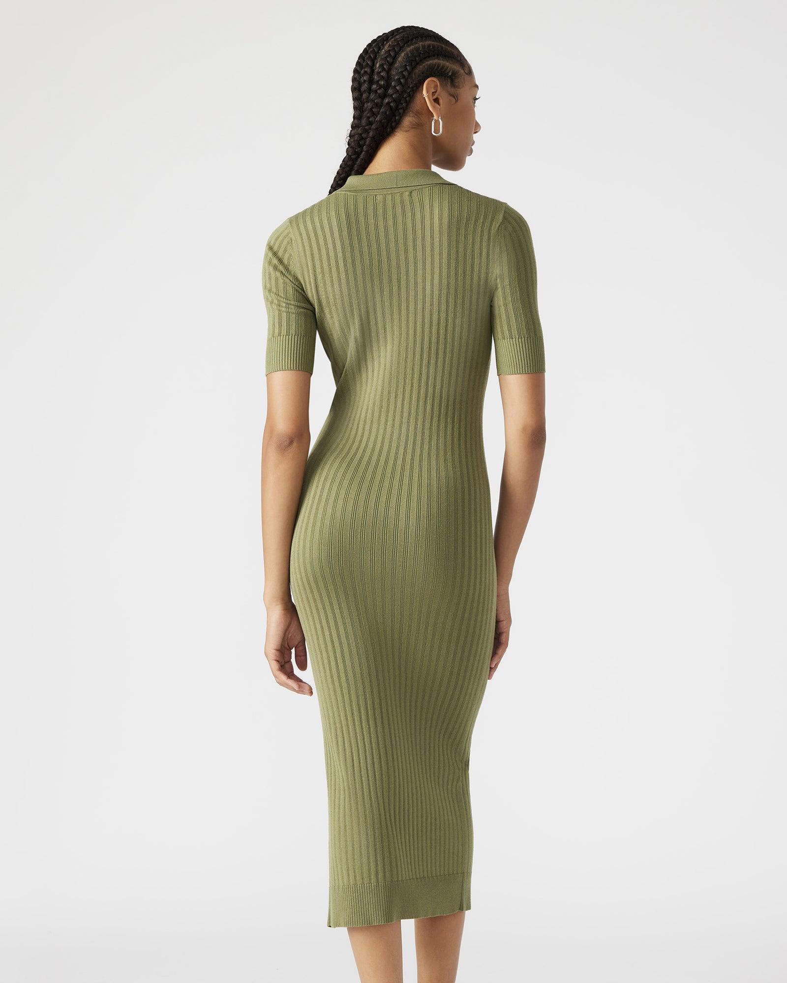 LINDY DRESS OLIVE Female Product Image