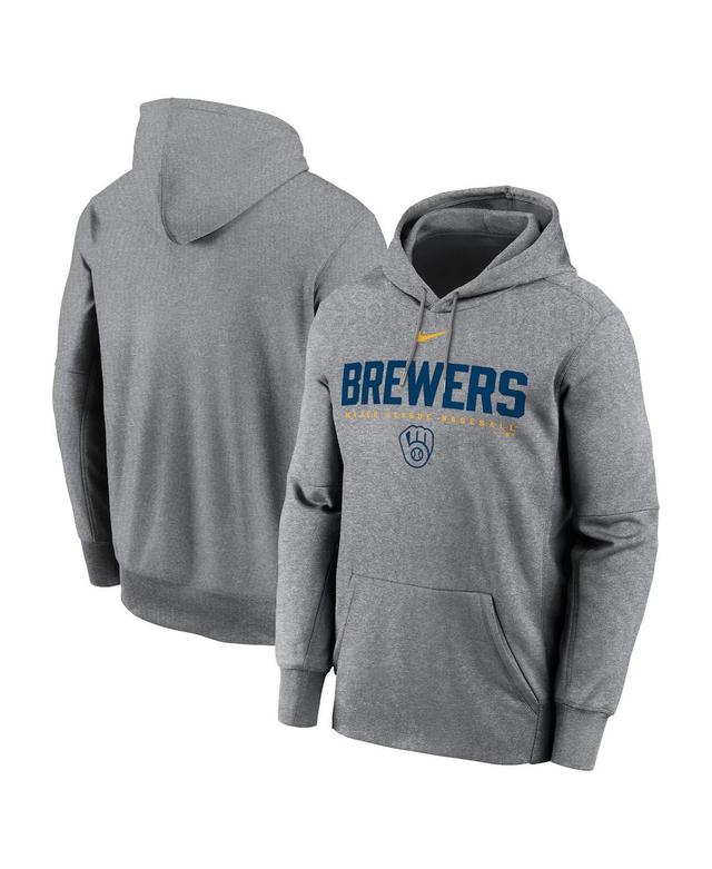 Milwaukee Brewers Men’s Nike Therma MLB Pullover Hoodie Product Image