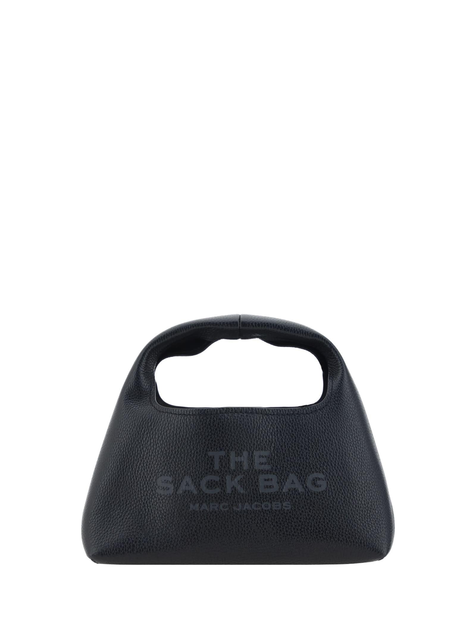 The Mini Sack Leather Handbag In Black Product Image