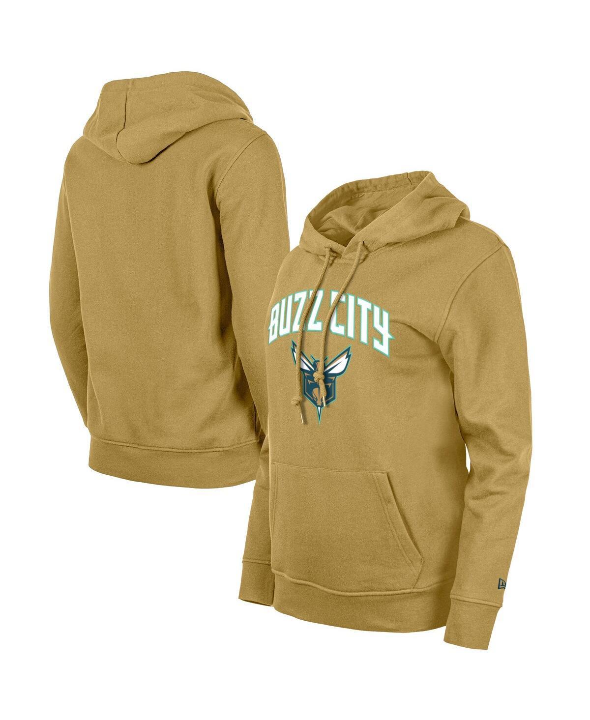 Womens New Era Tan Charlotte Hornets 2023/24 City Edition Pullover Hoodie Product Image