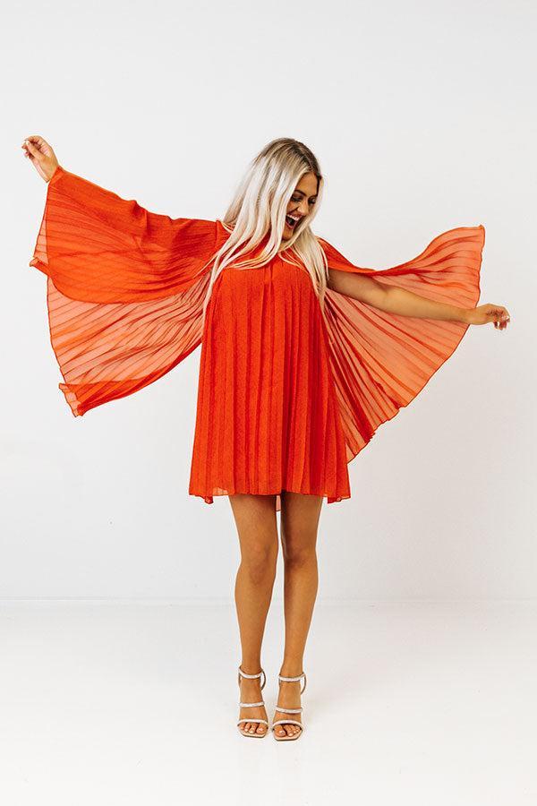 Runway Revelry Shift Dress in Tangerine Product Image