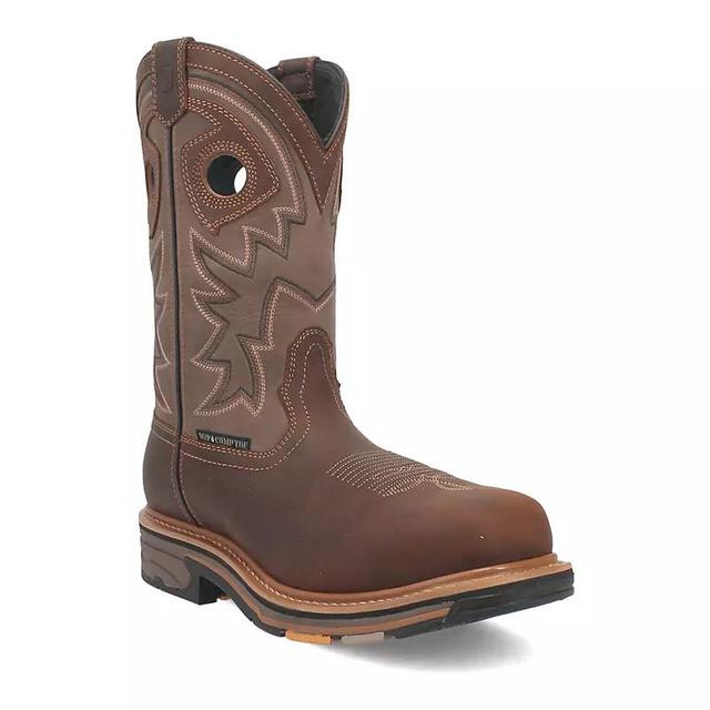 Dan Post Mens Kirk Waterproof Pull-On Leather Cowboy Work Boots Product Image