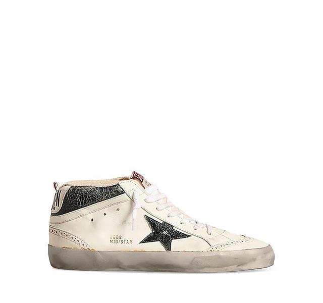 Golden Goose Mens Mid Star Lace Up Wingtip Sneakers Product Image