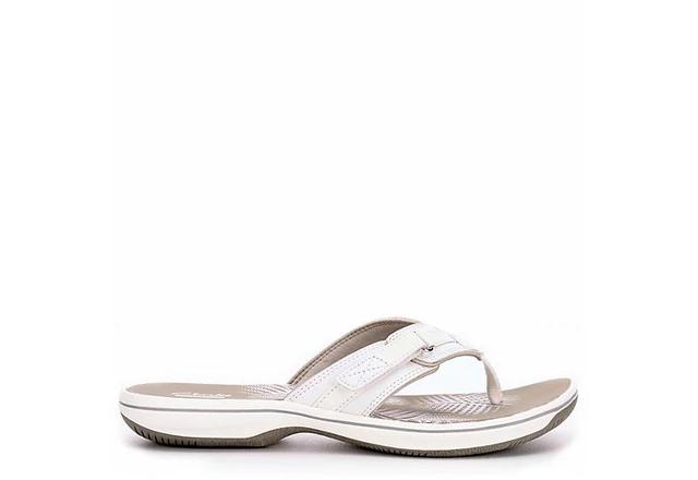 Clarks BREEZE SEA Womens White Sandal 9 M Product Image